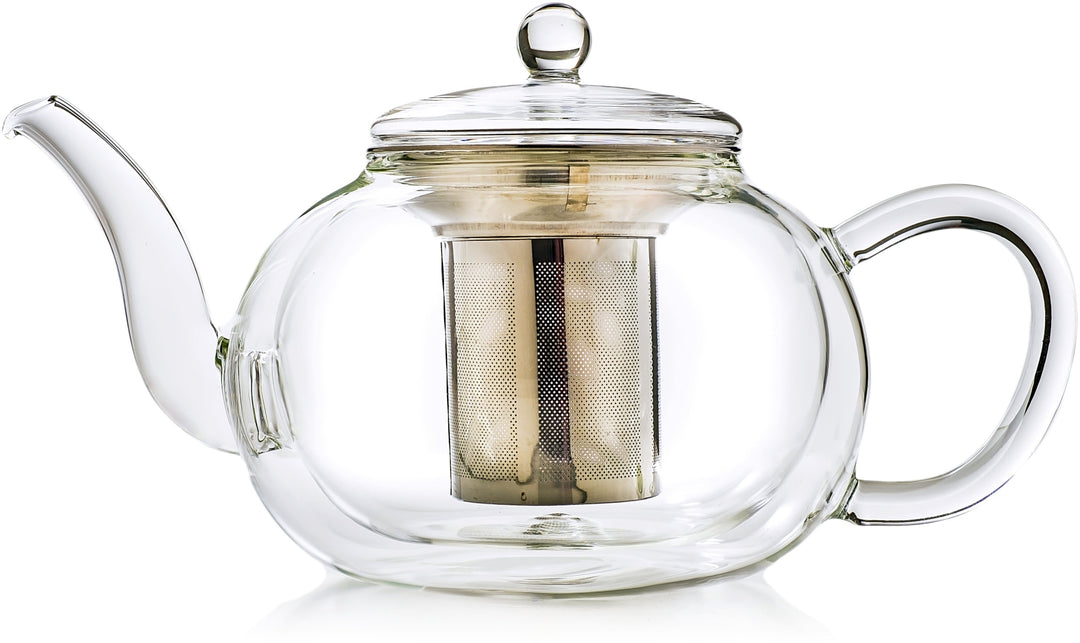 Doppelwandige Nibelungentee 1,2 Liter Glas-Teekanne mit \