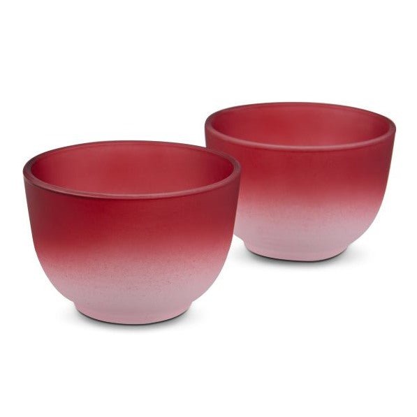 Glas Teacup Iruma 2er - Set rot