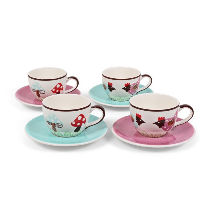 Tasse & Untertasse Lars 4er - Set