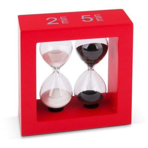 Tea - Timer Sanduhr 2 Min/ 5 Min Rot